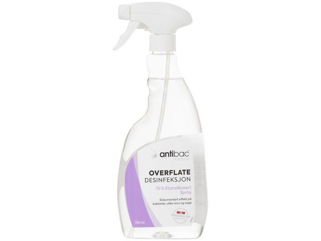 BildeOverflatedesinfeksjon Antibac Spray0,75L