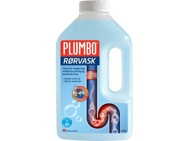 BildeAvløpsåpner Plumbo Rørvask 1000Ml