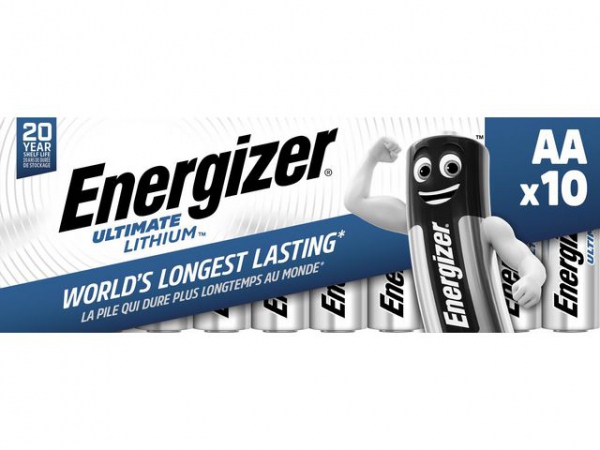 Batteri Energizer U.lithium Aa/L91 (10 stk)