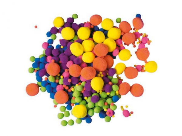 Pom Pom Neon Assorterte Farger (500 stk)