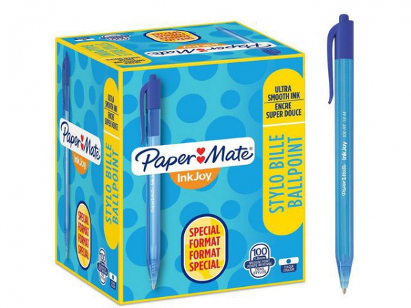 Kulepenn Papermate Inkjoy Rt Blå (100 stk)