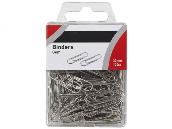 Binders 30Mm I Plasteske (100 stk)