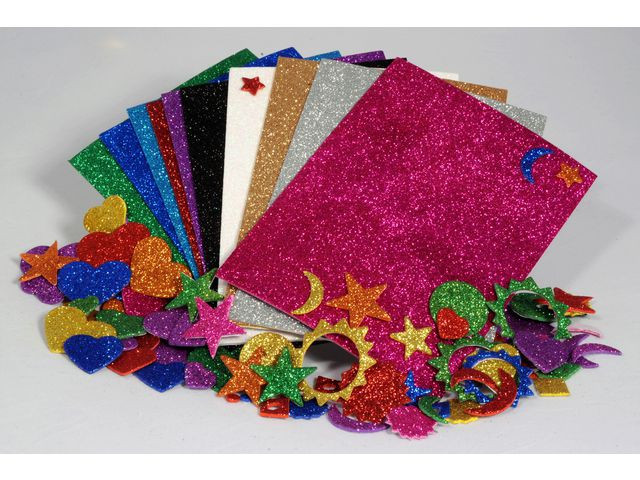 BildeMosegummi Glitter 15X20Cm (10 stk)