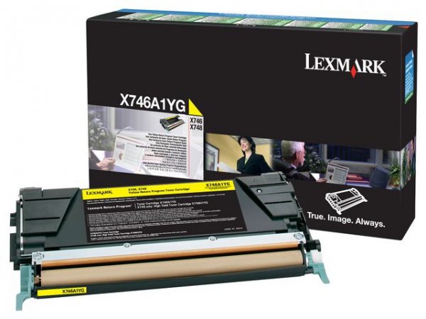 Toner Lexmark X746A1Yg 7K Gul