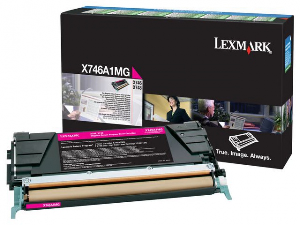 Toner Lexmark X746A1Mg 7K Rød