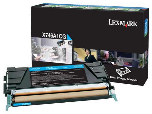 Toner Lexmark X746A1Cg 7K Blå