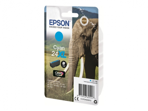 Blekk Epson 24Xl C13T24324022 Blå