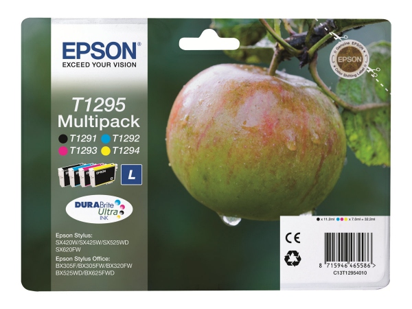 Blekk Epson T1295 C13T12954022 Cmyk (4 stk)