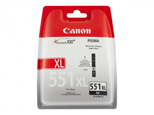 Blekk Canon Cli-551Xl Bk Sort