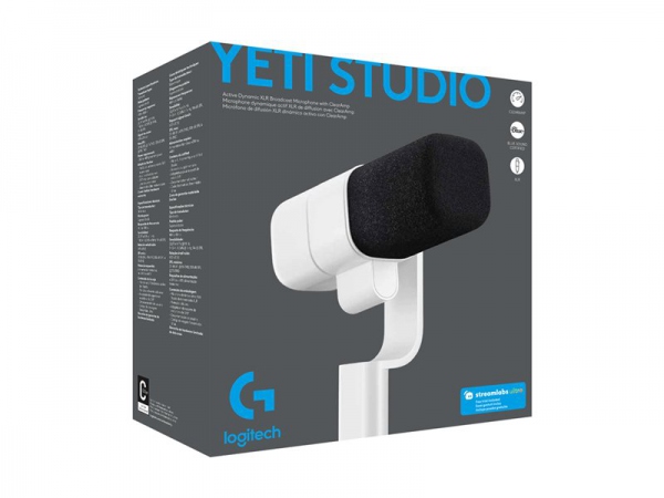 Logitech G Yeti Studio Active Dynamic XLR Broadcast Mic, Off