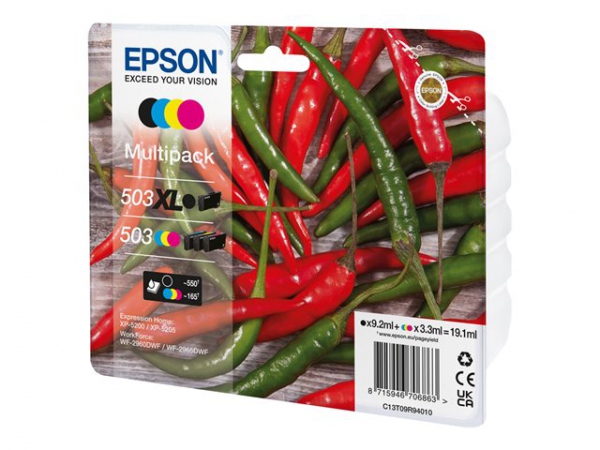 EPSON Multipack 4colours 503 XL Black