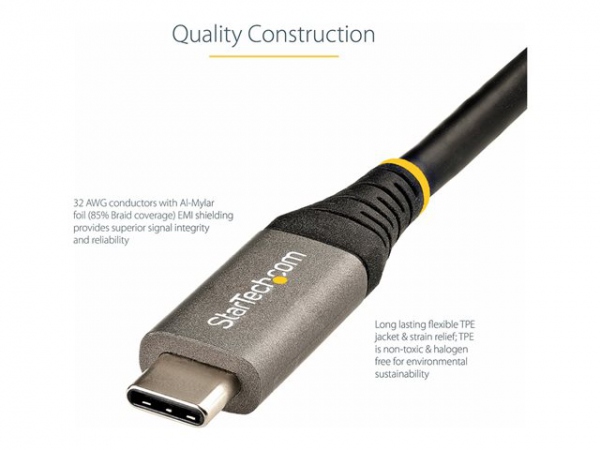 STARTECH 1m USB-C cable 10Gbit/s Gen 2