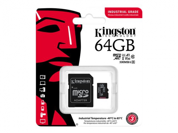 KINGSTON 64GB microSDXC Industrial C10