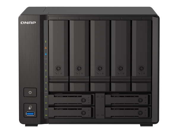 QNAP 9-bay NAS AMD Ryzen V1500B 8GB