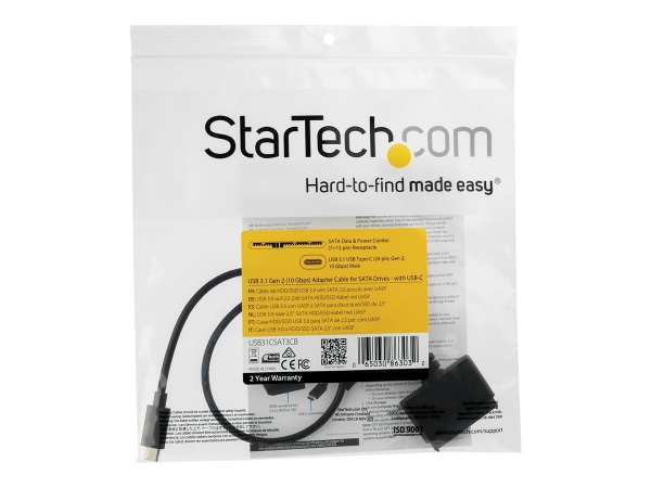 STARTECH USB 3.1 Gen 2 to 2.5in SATA