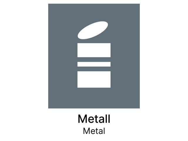 BildeKildesorteringsetikett Metall N/E A5