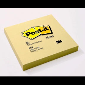 Notatblokk Post-It 76X76 Cy (12 stk)