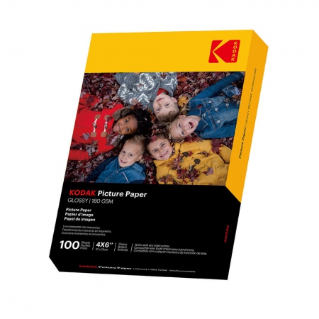 KODAK 10x15cm Glossy Photo Paper 180/mÂ² 100 Sheets