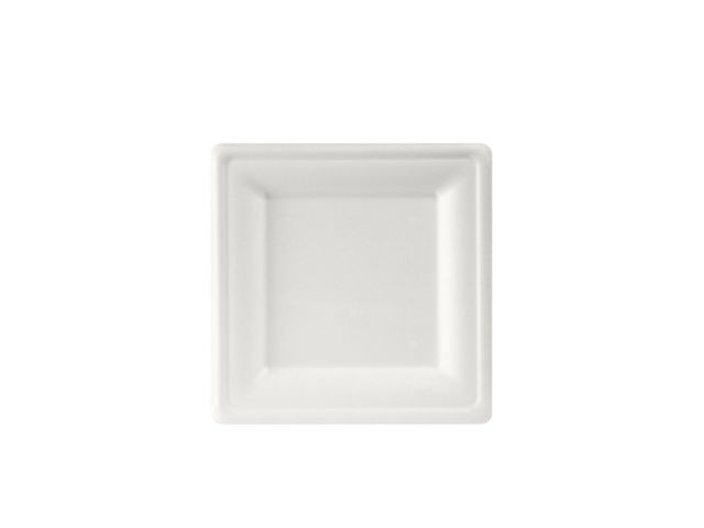 BildeTallerken Duni Bagasse 20X20Cm Hvit (50 stk)