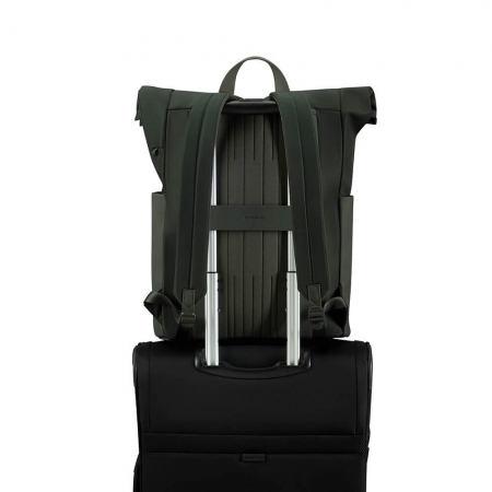 SAMSONITE 4Pack LPT Rolltop Backpack 15.6&quot; Forest Green