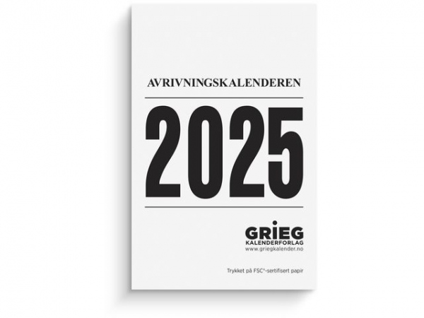 Avrivningskalender Grieg 2025 Medium