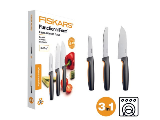 BildeKniv Fiskars Kjøkken Knivsett (3 stk)