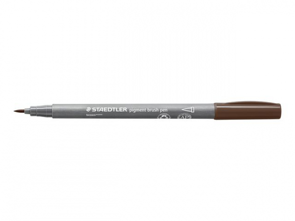 Fiberpenn Staedtler Brush Brun