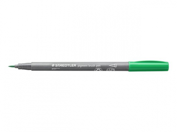 Fiberpenn Staedtler Brush Grønn