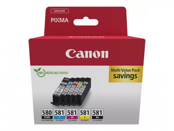 Blekk Canon Pgi-580/Cli-581 Bk/Cmyk