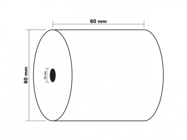 Termorull Bpa-Fri 80Xø80X12 48G 76M (10 stk)