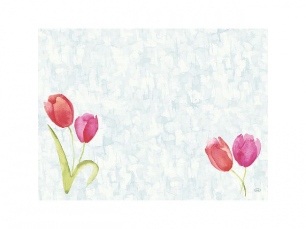 Bordbrikke Dunicel 30X40Cm Tulips (100 stk/pk, 5 pakker)