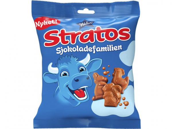 Sjokolade Stratos Sjokoladefamilien 140G (14 stk)