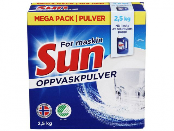 Maskinoppvask Sun Pulver 2,5Kg