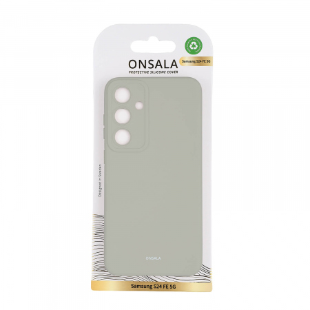 ONSALA Back Silicone Touch Recycled Samsung S24 FE 5G Concrete