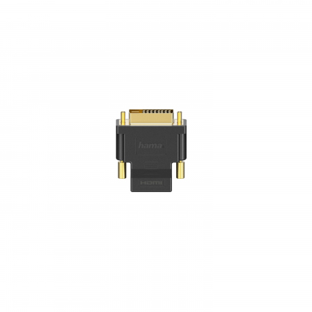 HAMA Adapter DVI-D-HDMI Hane-Hona Guld Svart