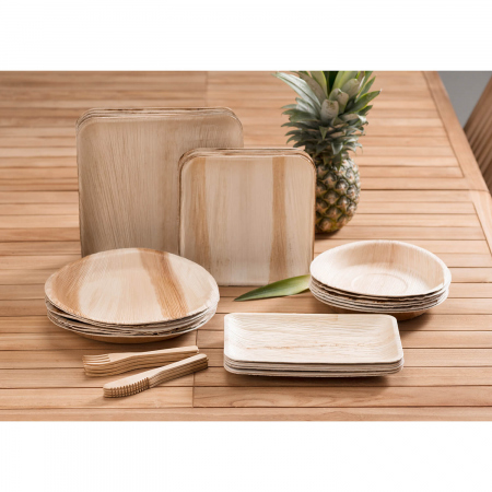 MAKU Palm Leaf Plate 16x24 cm 10pcs