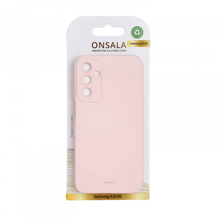 ONSALA Back Silicone Touch Recycled Samsung A16 4G/A16 5G Chalk Pink