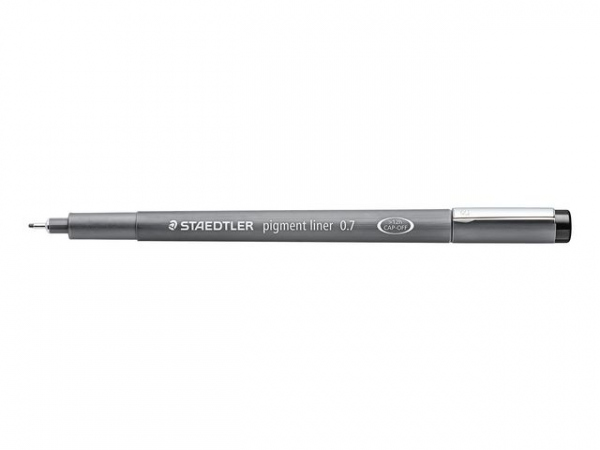 Fiberpenn Staedtler 0,7Mm Sort (10 stk)