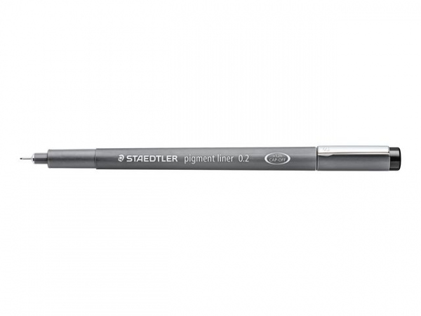 Fiberpenn Staedtler 0,2Mm Sort (10 stk)