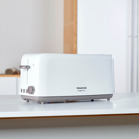 TAURUS Toaster Two Slot Long 1450W White