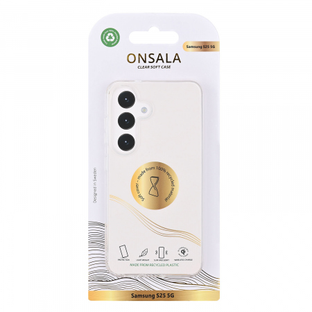 ONSALA Recycled Clear Case TPU Samsung S25 5G