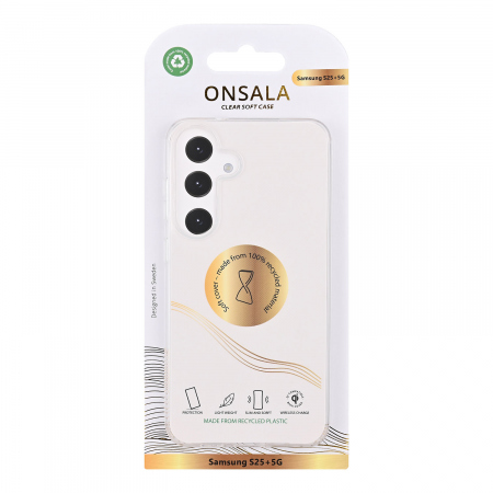 ONSALA Recycled Clear Case TPU Samsung S25+ 5G