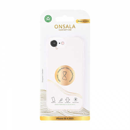 ONSALA  Back Recycled Clear Case TPU iPhone 16e Clear