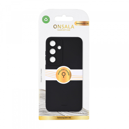 ONSALA Back Silicone Touch Recycled Samsung S25+ 5G Black