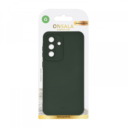 ONSALA Back Silicone Touch Recycled Samsung A36 5G Olive Green