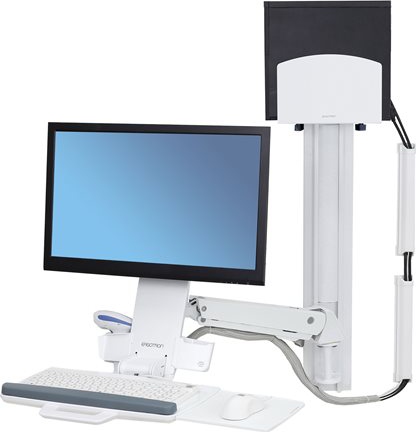 ERGOTRON StyleView Sit-Stand Combo White