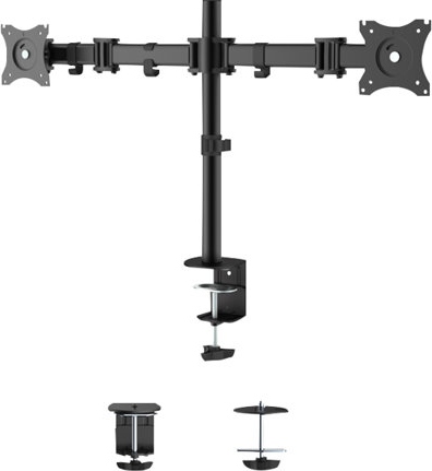 NEWSTAR Flat Desk Mount 2 screens Black